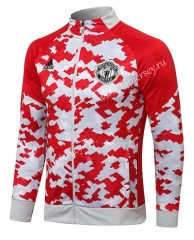 2021-2022 Manchester United Red&White Thailand Soccer Jacket-815