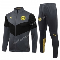 2021-2022 Borussia Dortmund Dark Gray Thailand Soccer Jacket Uniform-815
