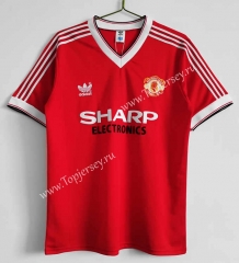 Retro Version 1983 Manchester United Home Red Thailand Soccer Jersey AAA-C1046
