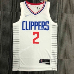 75th Anniversary Los Angeles Clippers White #2 NBA Jersey-311