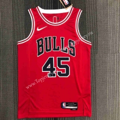 75th Anniversary Chicago Bulls Red #45 NBA Jersey-311
