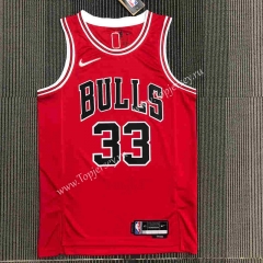 75th Anniversary Chicago Bulls Red #33 NBA Jersey-311