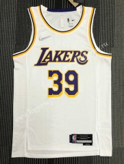 75th Anniversary Los Angeles Lakers White #39 NBA Jersey-311