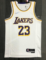 75th Anniversary Los Angeles Lakers White #23 NBA Jersey-311