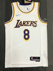 75th Anniversary Los Angeles Lakers White #8 NBA Jersey-311