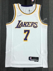 75th Anniversary Los Angeles Lakers White #7 NBA Jersey-311