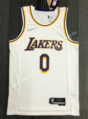 75th Anniversary Los Angeles Lakers White #0 NBA Jersey-311