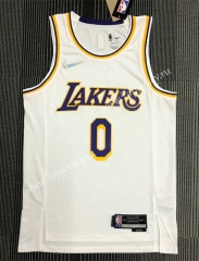 75th Anniversary Los Angeles Lakers White #0 NBA Jersey-311