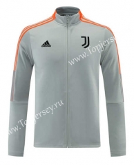 2021-2022 Juventus Gray&Orange (Ribbon) Thailand Soccer Jacket-LH