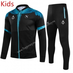 2021-2022 Napoli Black Kids/Youth Soccer Jacket Uniform-GDP