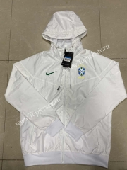 2021-2022 Brazil White Trench Coats With Hat-815