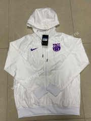2021-2022 Barcelona White Trench Coats With Hat-815