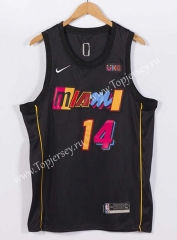 2021-2022 Miami Heat Black #14 NBA Jersey