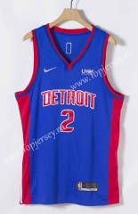 2021-2022 Detroit Pistons Blue #2 NBA Jersey