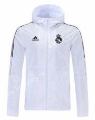 2021-2022 Real Madrid White Trench Coat With Hat