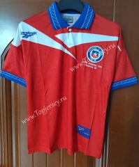 Retro Version 1998 Chile Home Red Thailand Soccer Jersey AAA-7T