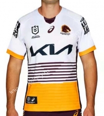 2021-2022 Mustang Away White Thailand Rugby Shirt