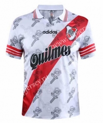 Retro Version 96-97 CA River Plate Home White Thailand Soccer Jersey AAA-SL