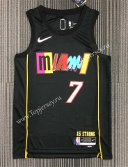 2021-2022 City Edition Miami Heat Black #7 NBA Jersey-311