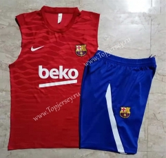 2021-2022 Barcelona Red Thailand Soccer Vest Tracksuit -815