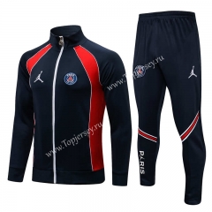 2021-2022 Jordan Paris SG Royal Blue Thailand Soccer Jacket Unifrom -815
