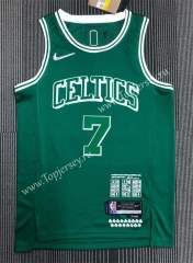 2021-2022 City Edition Boston Celtics Green #7 NBA Jersey-311