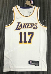 75th Anniversary X-BOX Joint Version Los Angeles Lakers White #117 NBA Jersey-311