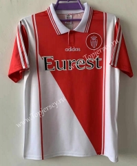 Retro Version 1998 Monaco Home Red & White Thailand Soccer Jersey AAA-709