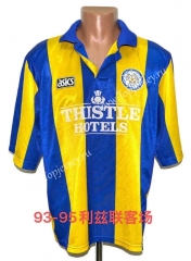 Retro Version 93-95 Leeds United Away Yellow&Blue Thailand Soccer Jersey AAA-512