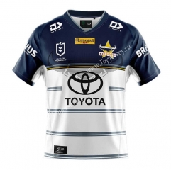 2022 NRL Cowboy Away Blue&White Thailand Rugby Jersey