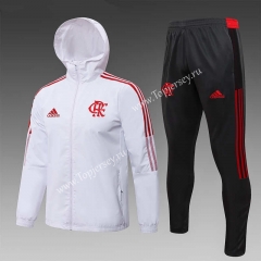 2021-2022 Flamengo White Trench Coats Uniform With Hat-815