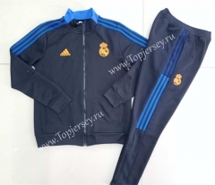 2021-2022 Real Madrid Black Thailand Soccer Jacket Uniform-GDP