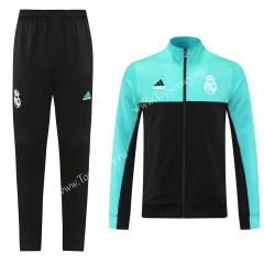 2021-2022 Christmas Version Real Madrid Black&Green Thailand Soccer Jacket Uniform-LH