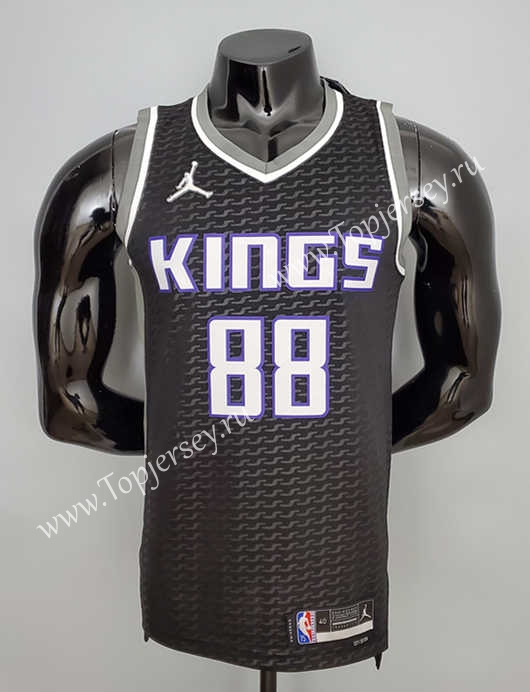 2021-2022 City Edition Sacramento Kings Black #88 NBA Jersey-SN,Sacramento  Kings