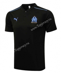 2021-2022 Olympique de Marseille Black Thailand Polo Shirt-815