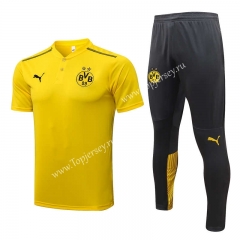 2021-2022 Borussia Dortmund Yellow Thailand Polo Uniform-815