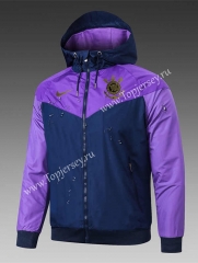 2021-2022 Corinthians Blue&Purple Trench Coats With Hat-GDP