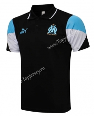 2021-2022 Olympique de Marseille Black Thailand Polo Shirt-815