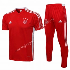 2021-2022 Ajax Red Thailand Polo Unifrom-815