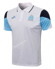 2021-2022 Olympique de Marseille White Thailand Polo Shirt-815