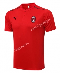 2021-2022 AC Milan Red Thailand Polo Shirt-815