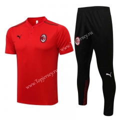 2021-2022 AC Milan Red Thailand Polo Uniform-815