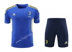 2021-2022 Juventus Camouflage Blue Thailand Training Uniform-418