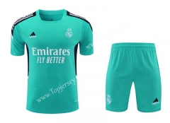 2021-2022 Real Madrid Green Thailand Soccer Training Uniform-418