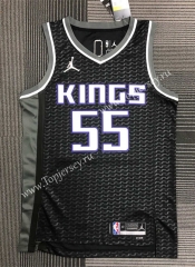 2022 Limited Edition Jordan Sacramento Kings Black #55 NBA Jersey-311
