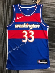 2022 City Edition Washington Wizards Blue #33 NBA Jersey-311