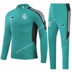 2021-2022 Real Madrid Green Thailand Soccer Tracksuit-GDP