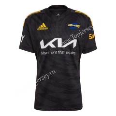 2022 Hurricane Away Black Thailand Rugby Shirt