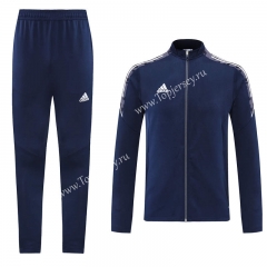 2021-2022 Royal Blue Thailand Soccer Jacket Uniform-LH