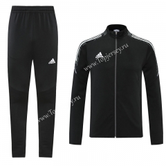 2021-2022 Black Thailand Soccer Jacket Uniform-LH